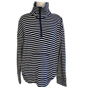 Vineyard vines, sweater pullover half zip navy and white size M